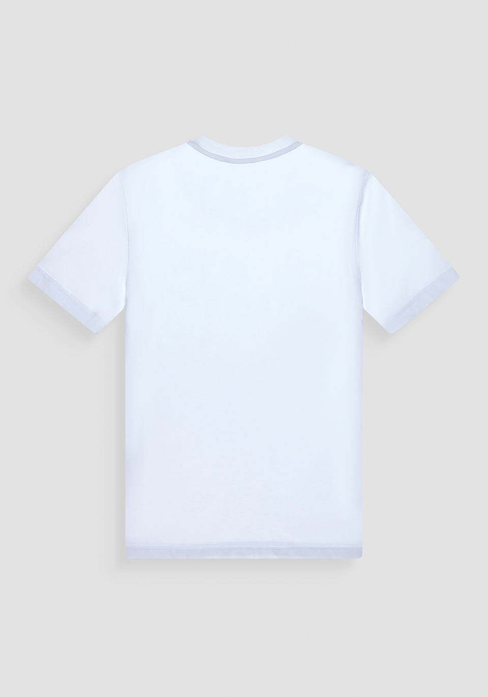 T-SHIRT REGULAR FIT AUS WEISSEM BAUMWOLLJERSEY MIT NUANCIERTEM PRINT - Antony Morato Online Shop