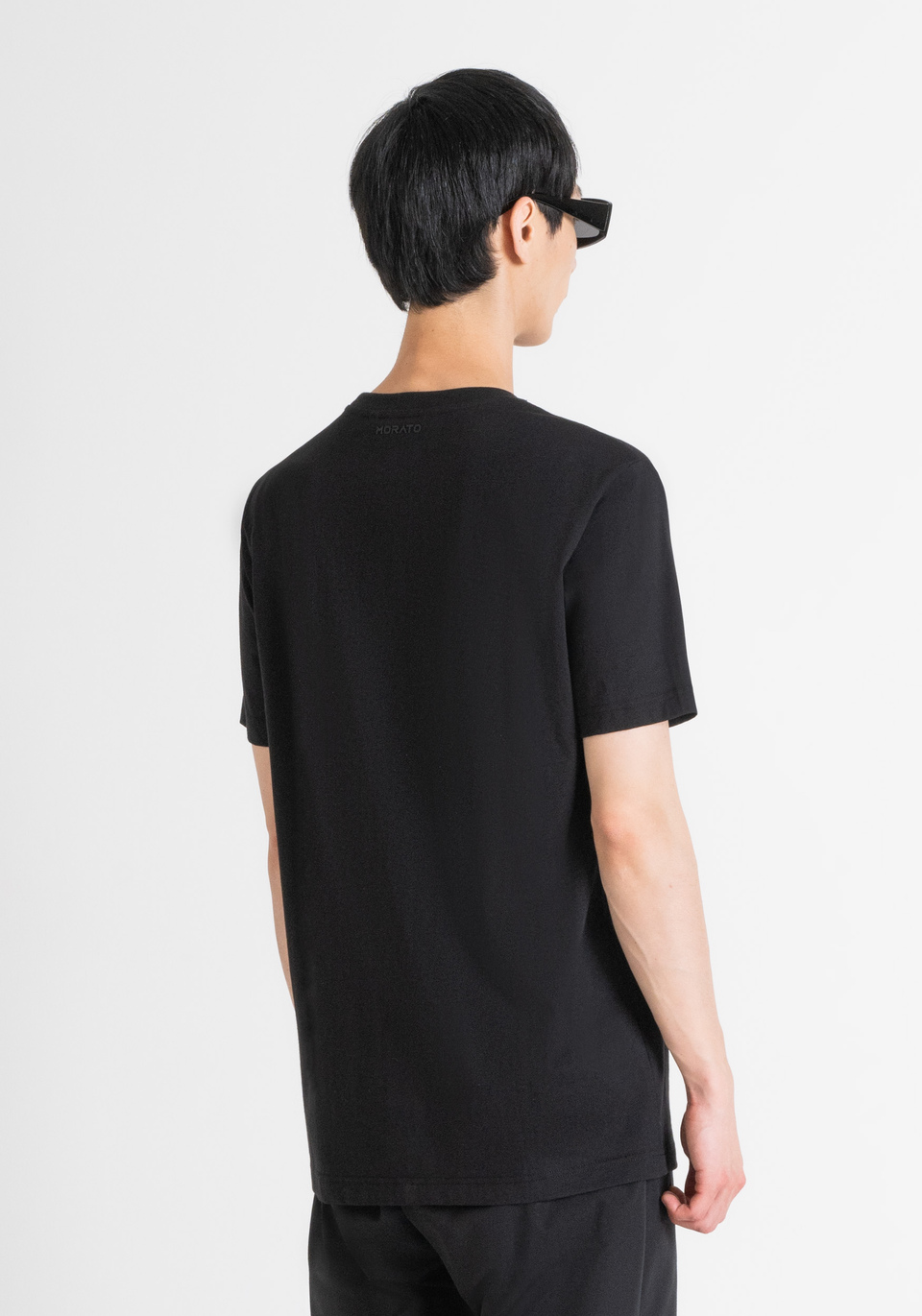 REGULAR FIT T-SHIRT IN COTTON JERSEY WITH SKULL PRINT - Antony Morato Online Shop