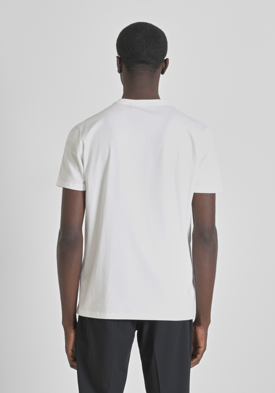REGULAR FIT T-SHIRT IN COTTON JERSEY WITH TIGER RUBBER PATCH - Antony Morato Online Shop