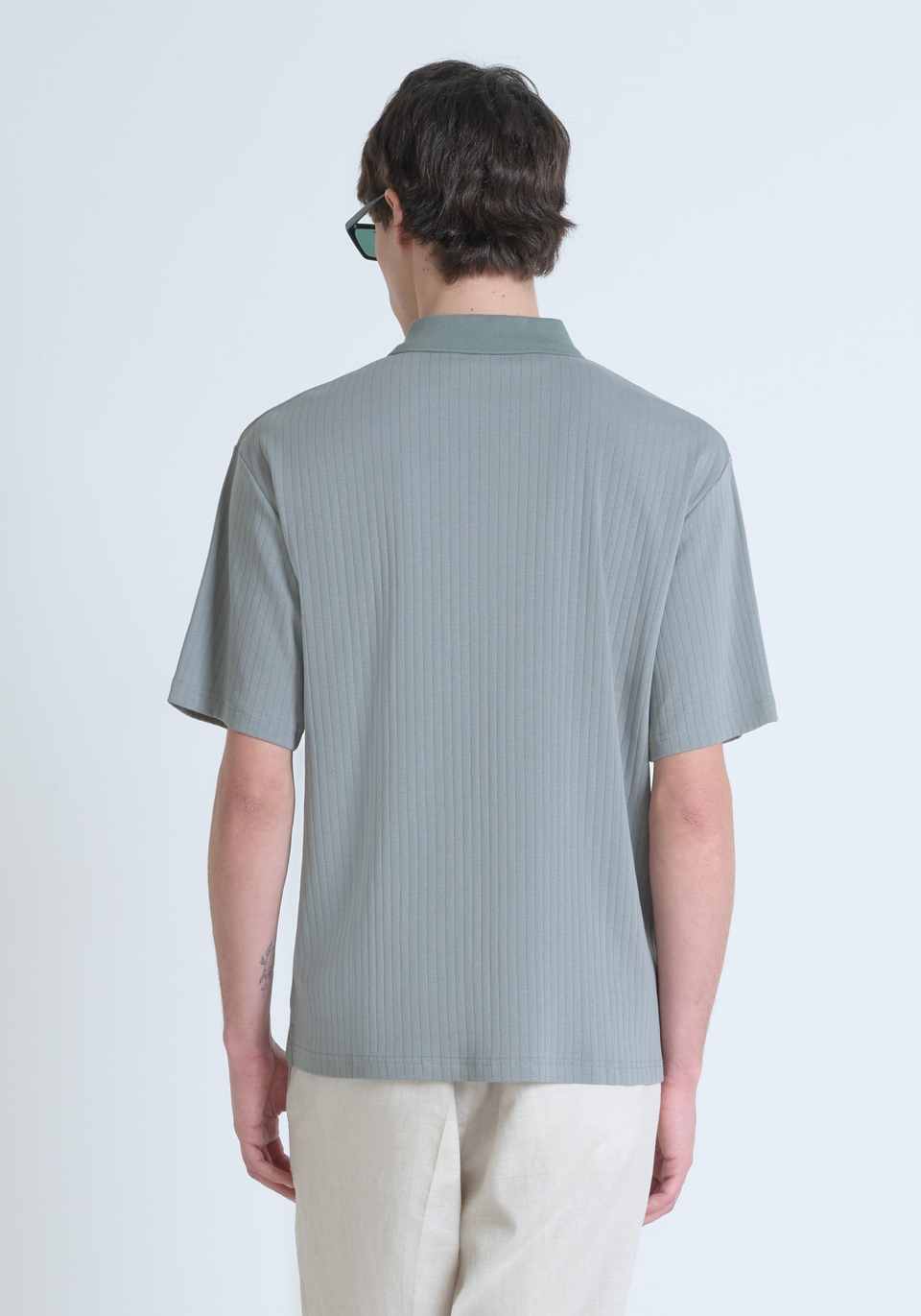 POLO RELAXED FIT IN  COTONE FANTASIA A RIGHE - Antony Morato Online Shop