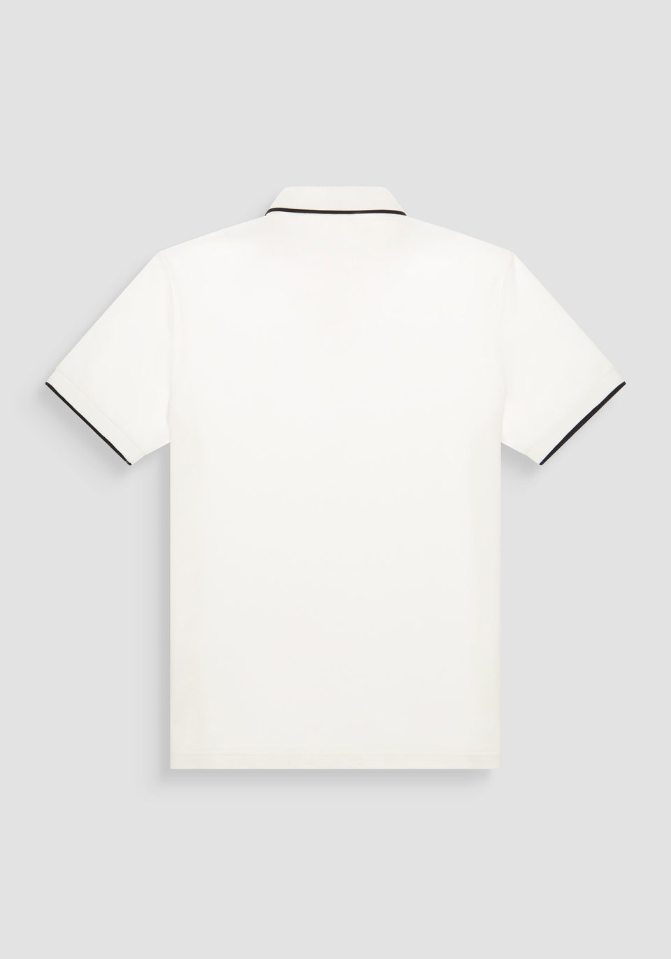 POLO SLIM FIT DE PURO ALGODÓN CON PATRÓN GEOMÉTRICO INTEGRAL Y LOGOTIPO EN RELIEVE - Antony Morato Online Shop