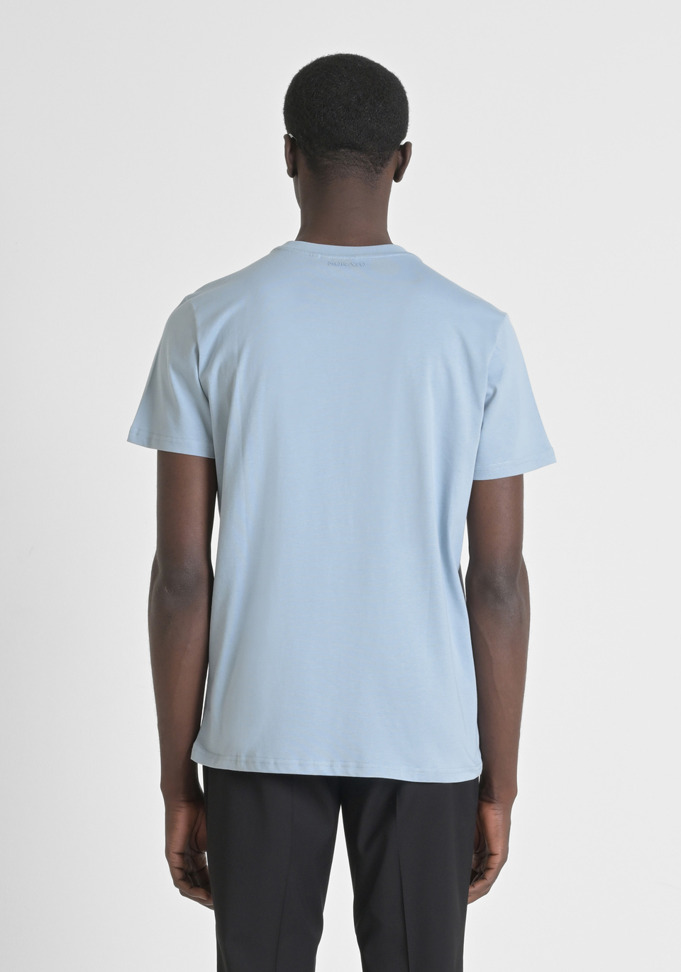 REGULAR FIT COTTON JERSEY T-SHIRT WITH RUBBERISED PRINT - Antony Morato Online Shop