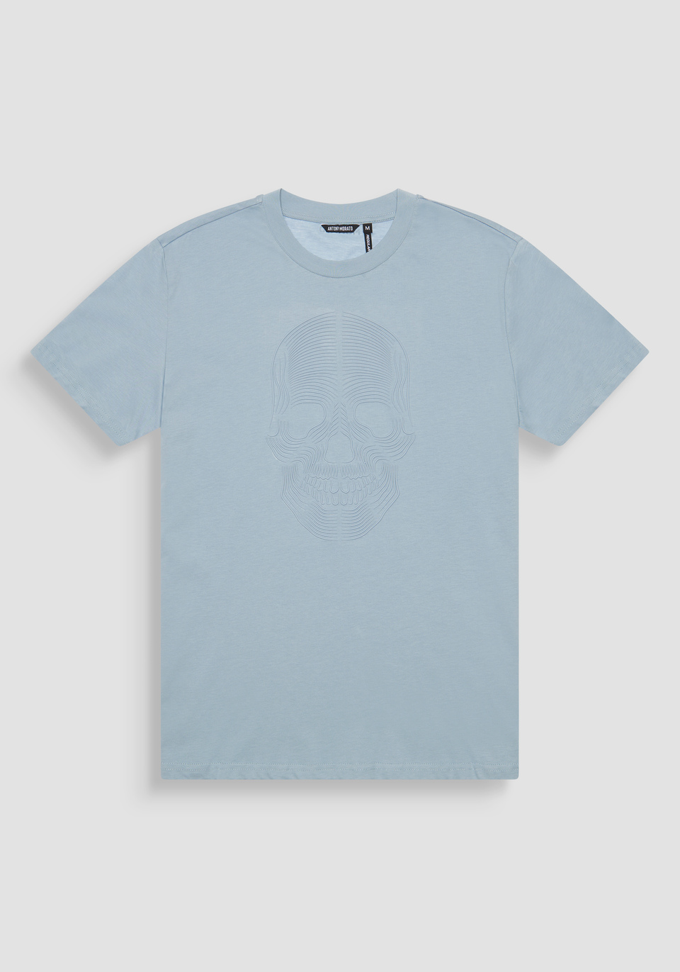 REGULAR FIT COTTON JERSEY T-SHIRT WITH RUBBERISED PRINT - Antony Morato Online Shop