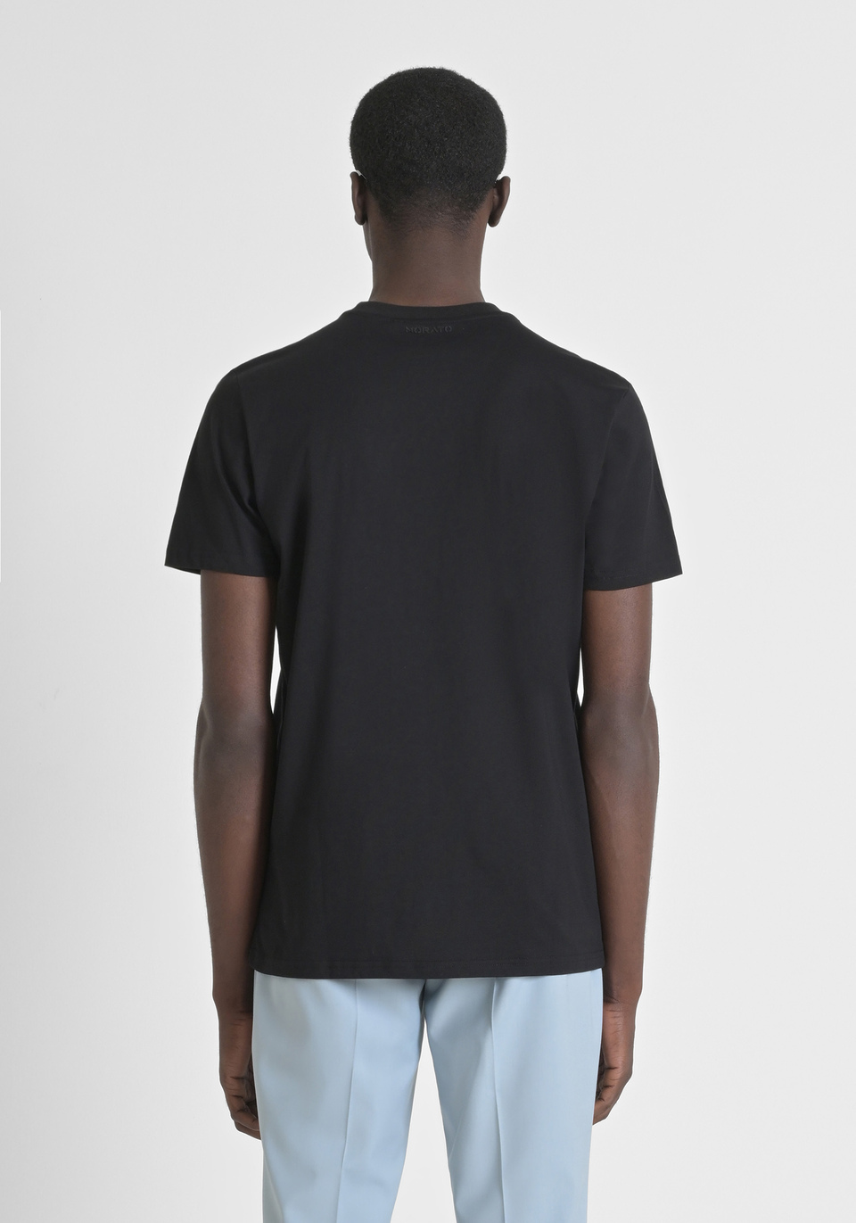 REGULAR FIT COTTON JERSEY T-SHIRT WITH RUBBERISED PRINT - Antony Morato Online Shop