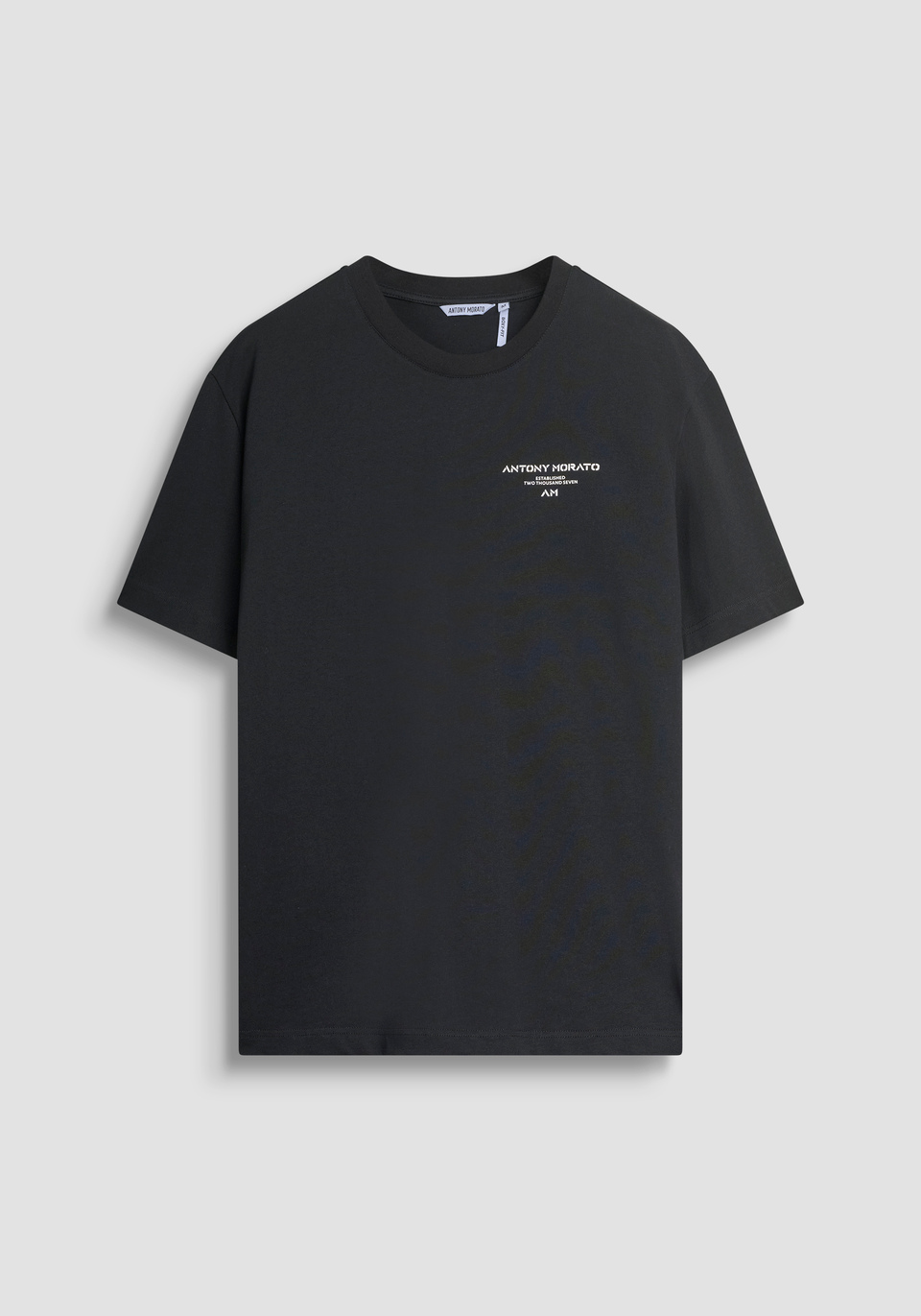 RELAXED FIT T-SHIRT IN COTTON WITH CONTRAST LOGO ON BACK - Antony Morato Online Shop