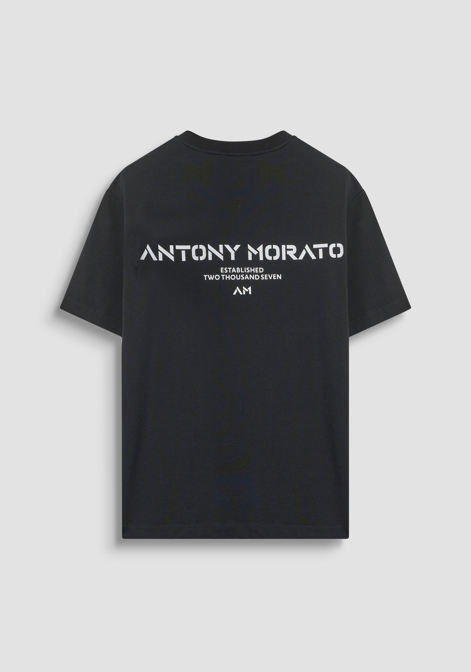 RELAXED FIT T-SHIRT IN COTTON WITH CONTRAST LOGO ON BACK - Antony Morato Online Shop