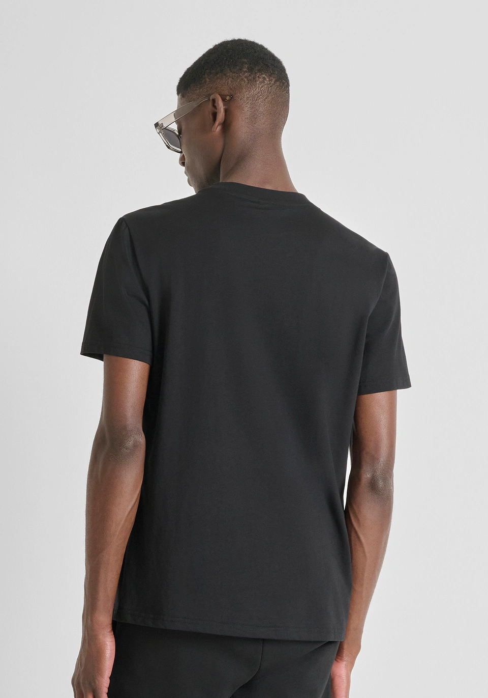 REGULAR FIT COTTON JERSEY T-SHIRT WITH LOGO PRINT AND TIGER - Antony Morato Online Shop