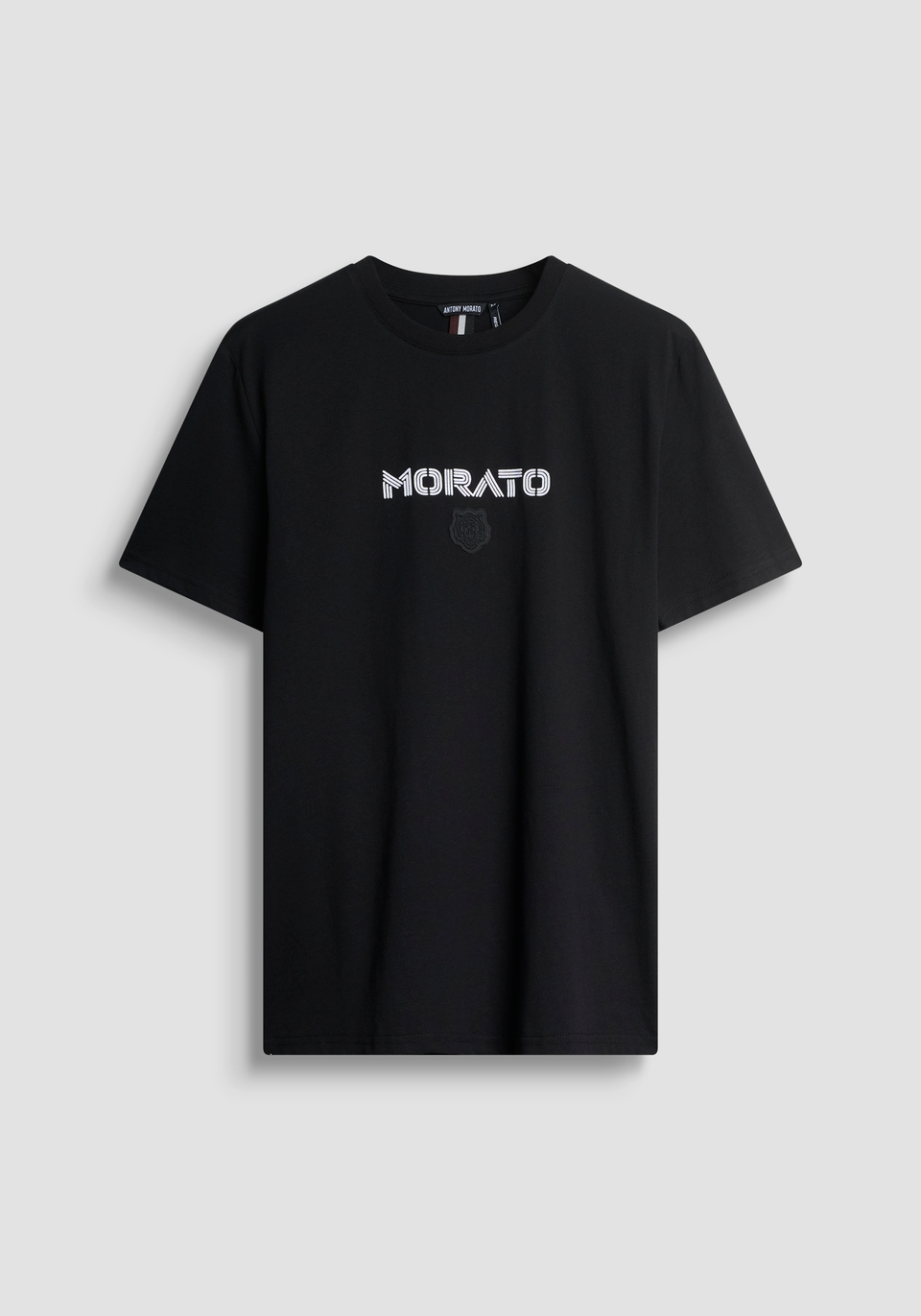 REGULAR FIT COTTON JERSEY T-SHIRT WITH LOGO PRINT AND TIGER - Antony Morato Online Shop