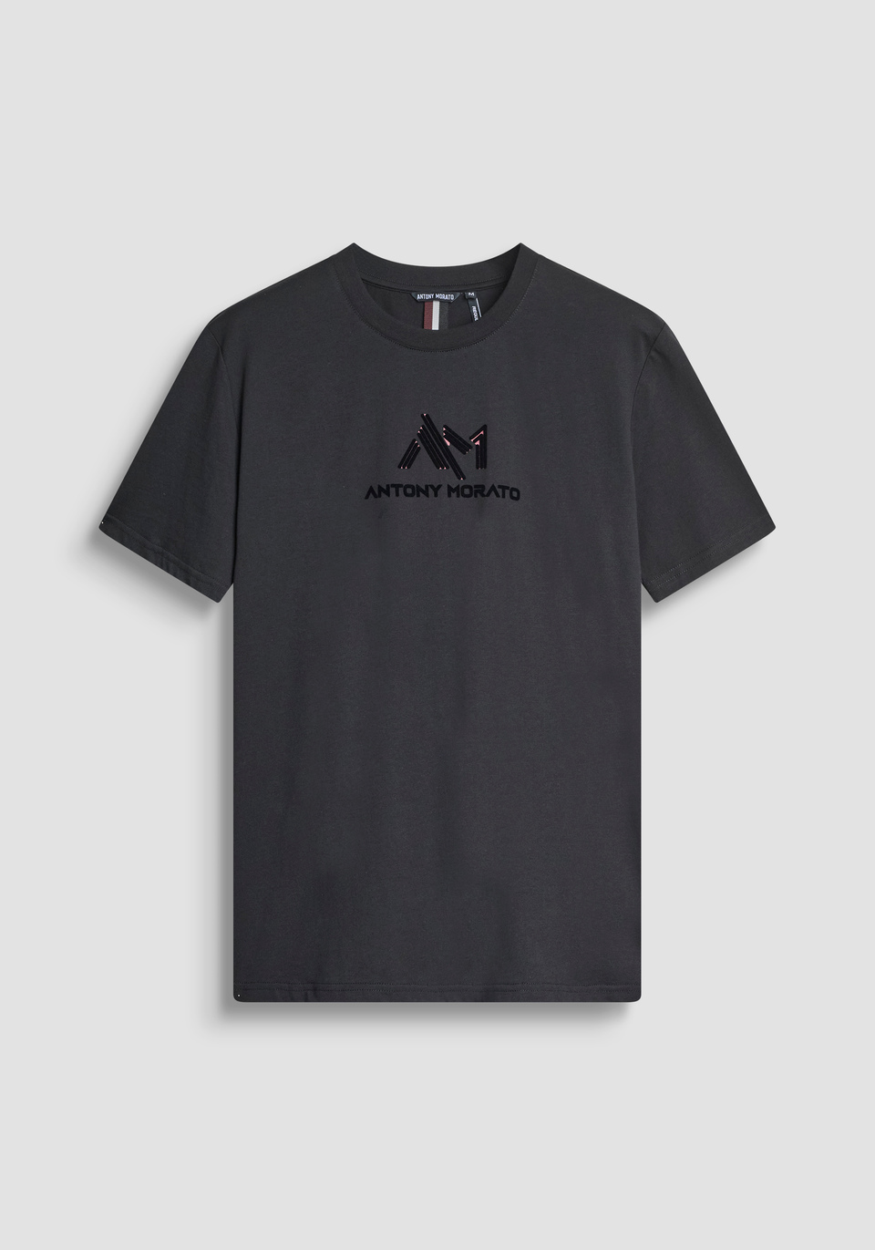 REGULAR FIT COTTON JERSEY T-SHIRT WITH LETTERING LOGO PRINT - Antony Morato Online Shop