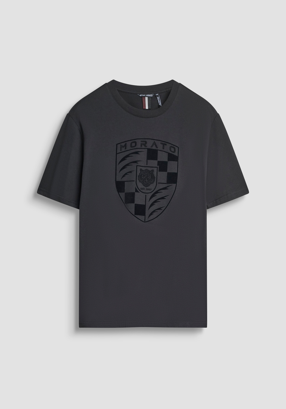 T-SHIRT RELAXED IN JERSEY DI COTONE CON STAMPA STEMMA