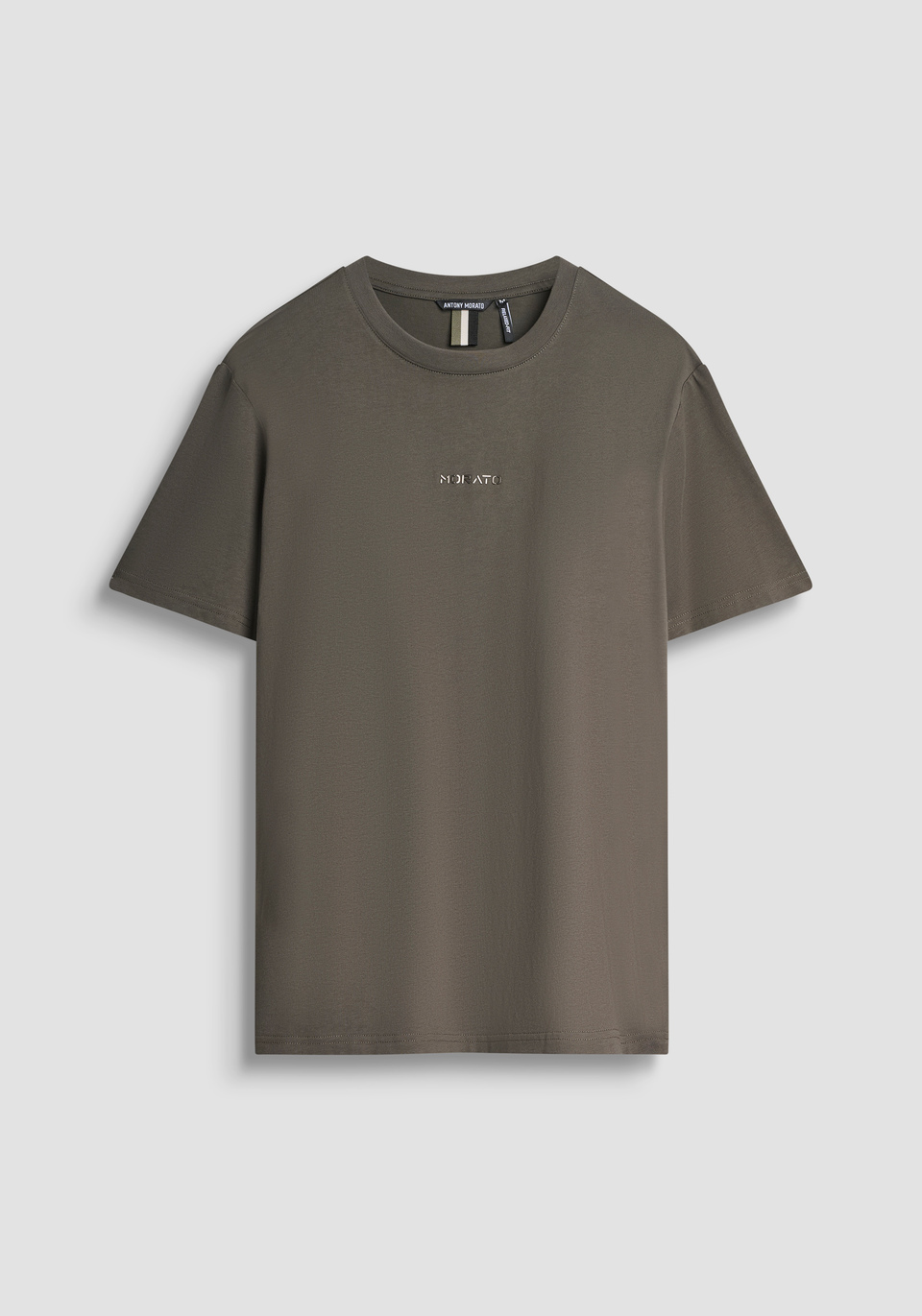 RELAXED FIT COTTON JERSEY T-SHIRT WITH SPONGE-EFFECT PRINTED LOGO - Antony Morato Online Shop