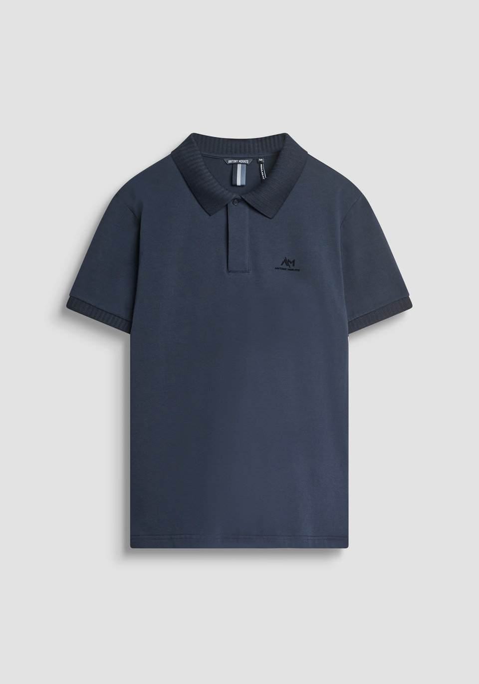 POLO REGULAR FIT AUS BAUMWOLL-JERSEY MIT GUMMI-LOGO - Antony Morato Online Shop