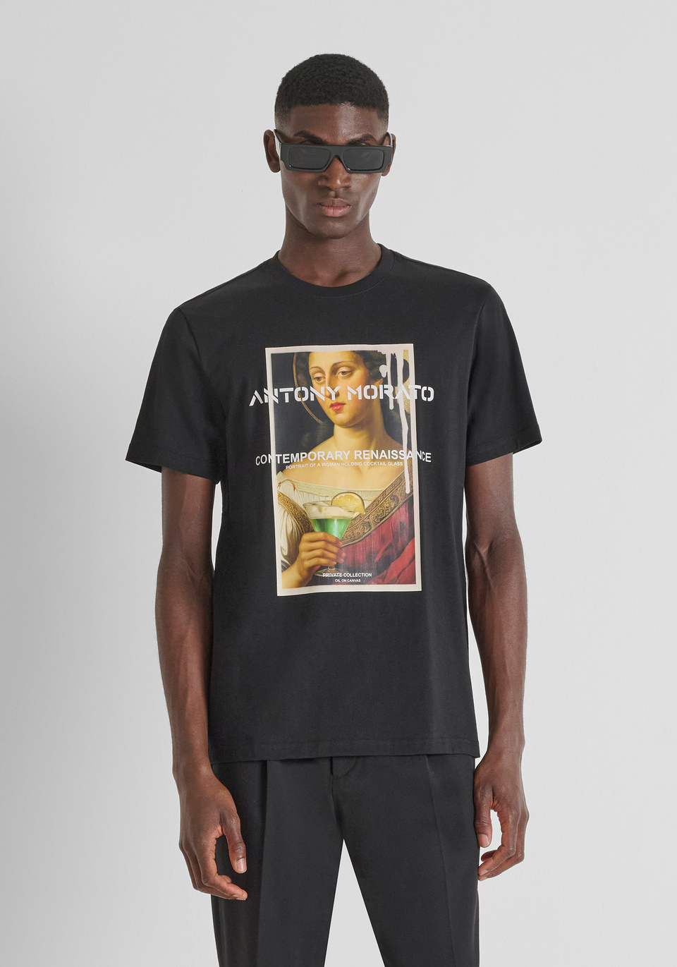 T-SHIRT REGULAR FIT IN JERSEY DI COTONE CON STAMPA FOTOGRAFICA - Antony Morato Online Shop