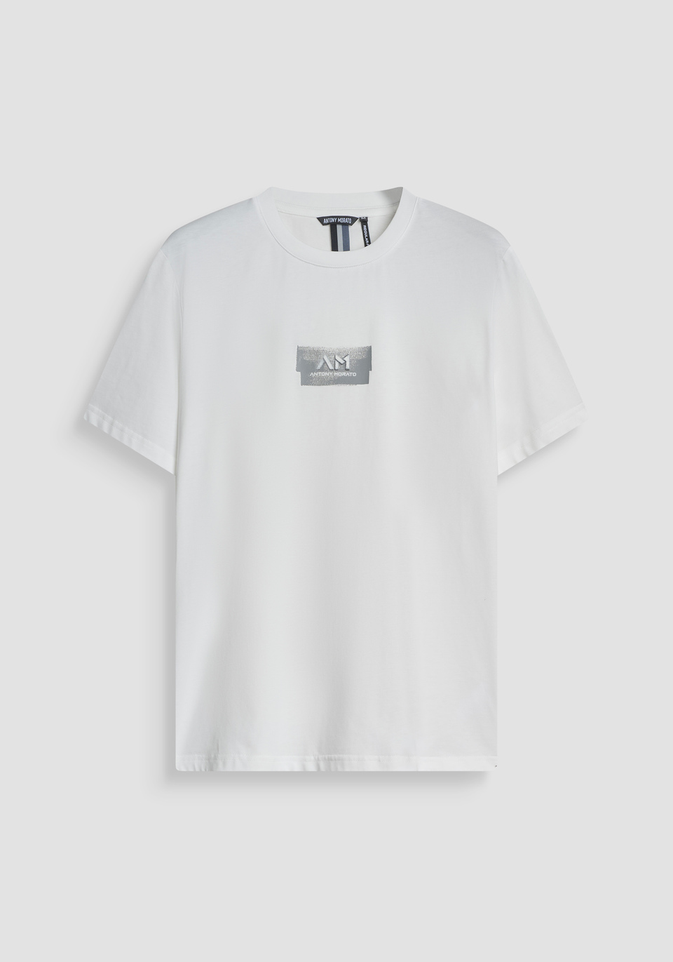 REGULAR FIT COTTON JERSEY T-SHIRT WITH LOGO PRINT - Antony Morato Online Shop