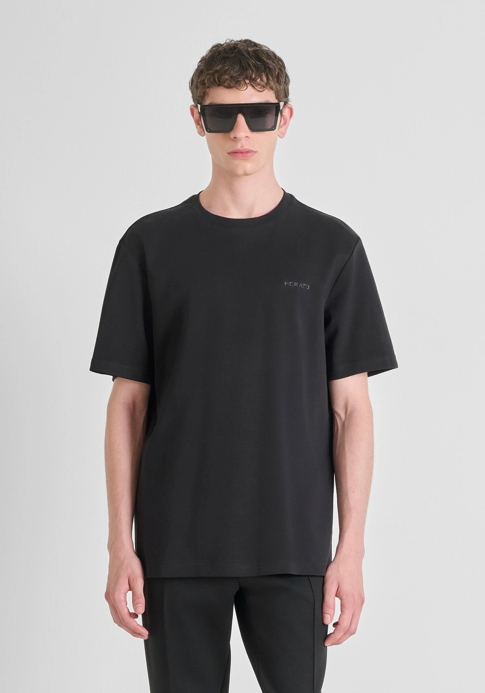 RELAXED FIT SILKY-TOUCH COTTON T-SHIRT - Antony Morato Online Shop