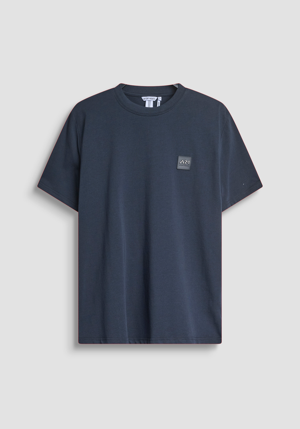 REGULAR FIT COTTON JERSEY T-SHIRT WITH SMALL LOGO PRINT - Antony Morato Online Shop