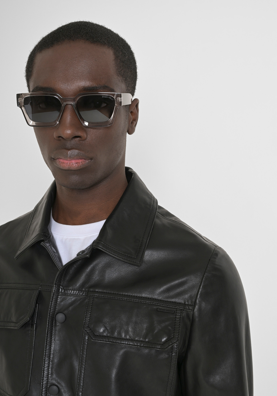 SLIM FIT JACKET IN GENUINE LEATHER - Antony Morato Online Shop