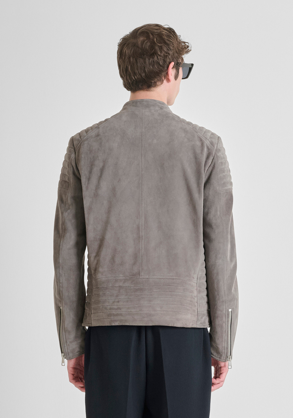 GIUBBOTTO SLIM FIT IN VERO CAMOSCIO - Antony Morato Online Shop