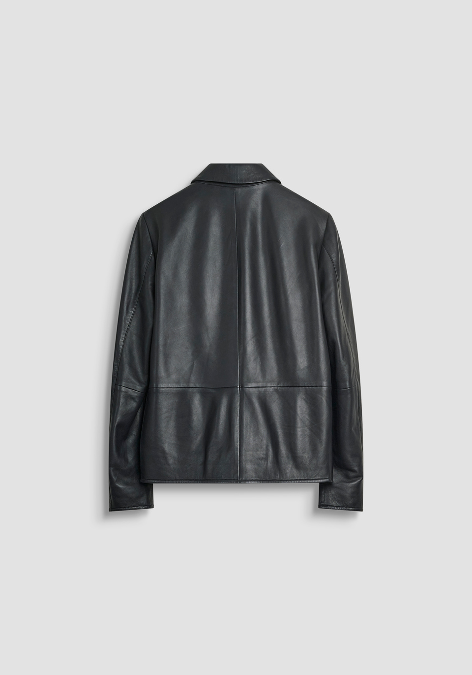 SLIM FIT WASHED EFFECT LEATHER JACKET - Antony Morato Online Shop