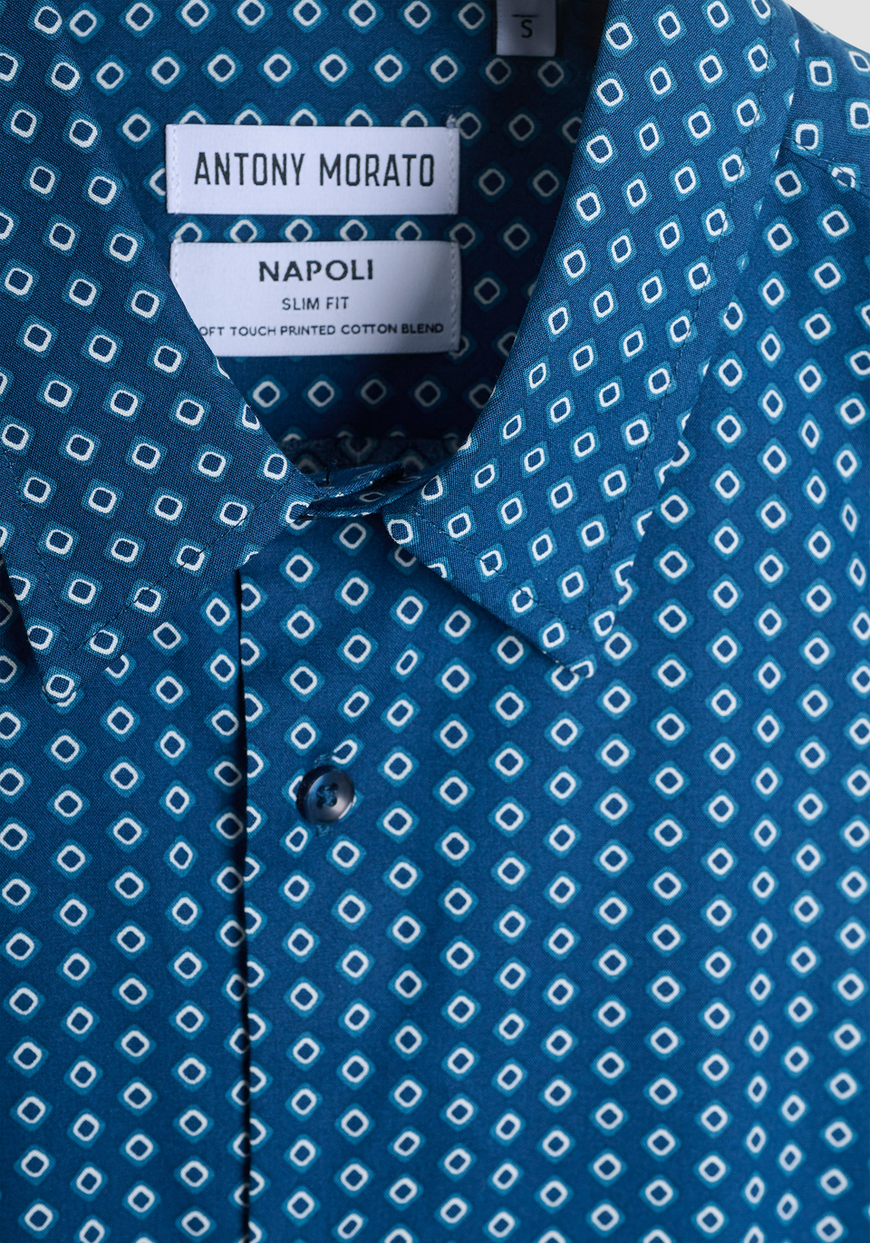 CHEMISE SLIM FIT « NAPOLI » MÉLANGE DE COTON EN MÉLANGE DE COTON IMPRIMÉ - Antony Morato Online Shop