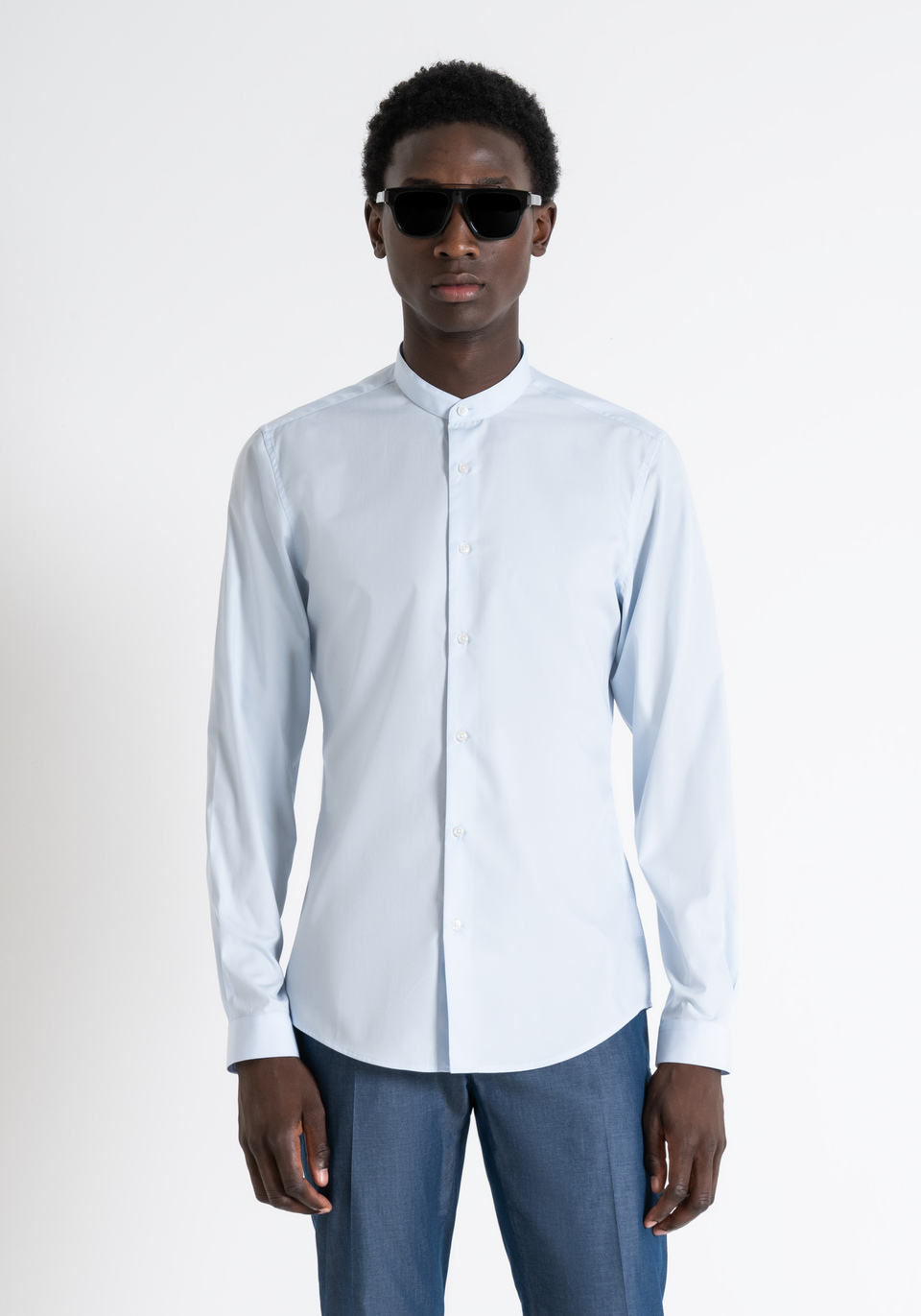CHEMISE SLIM « SEOUL » EN COTON SOFT TOUCH FACILE À REPASSER - Antony Morato Online Shop