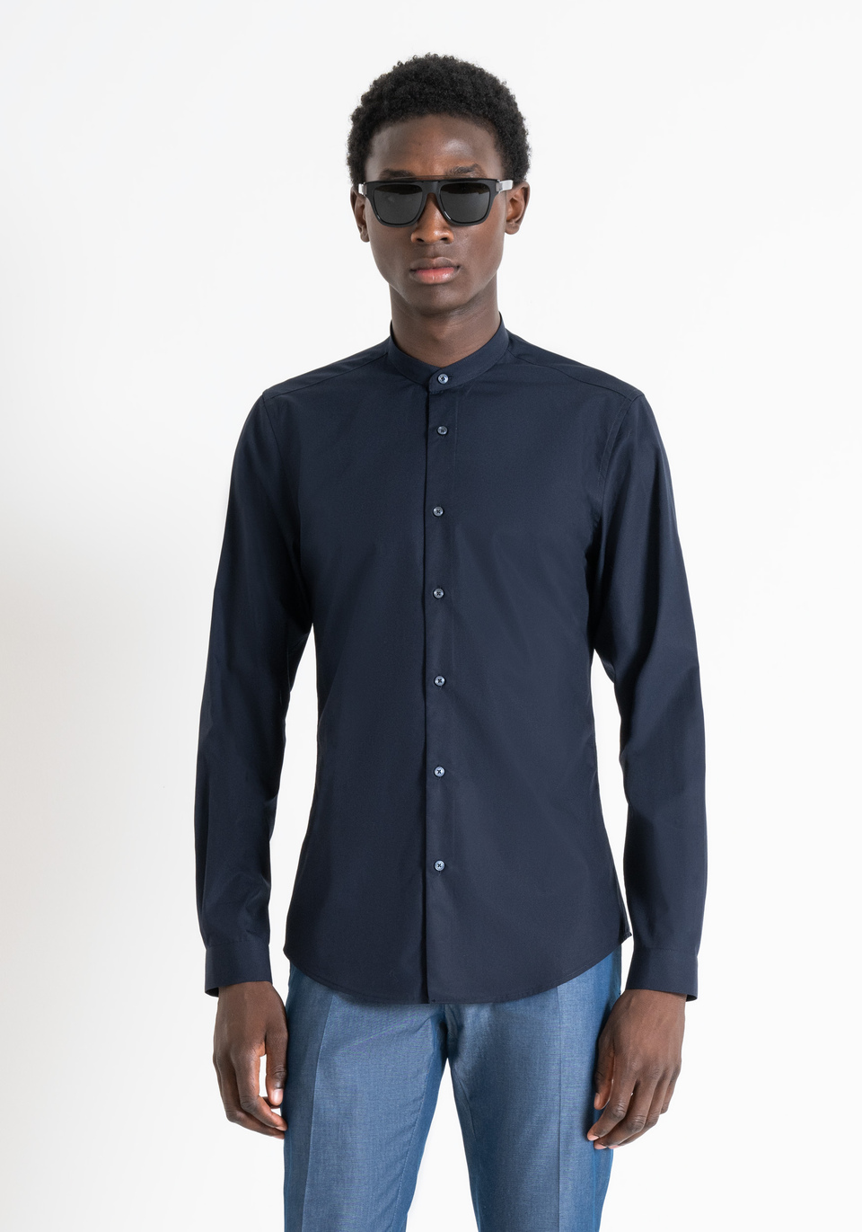 CHEMISE SLIM « SEOUL » EN COTON SOFT TOUCH FACILE À REPASSER - Antony Morato Online Shop