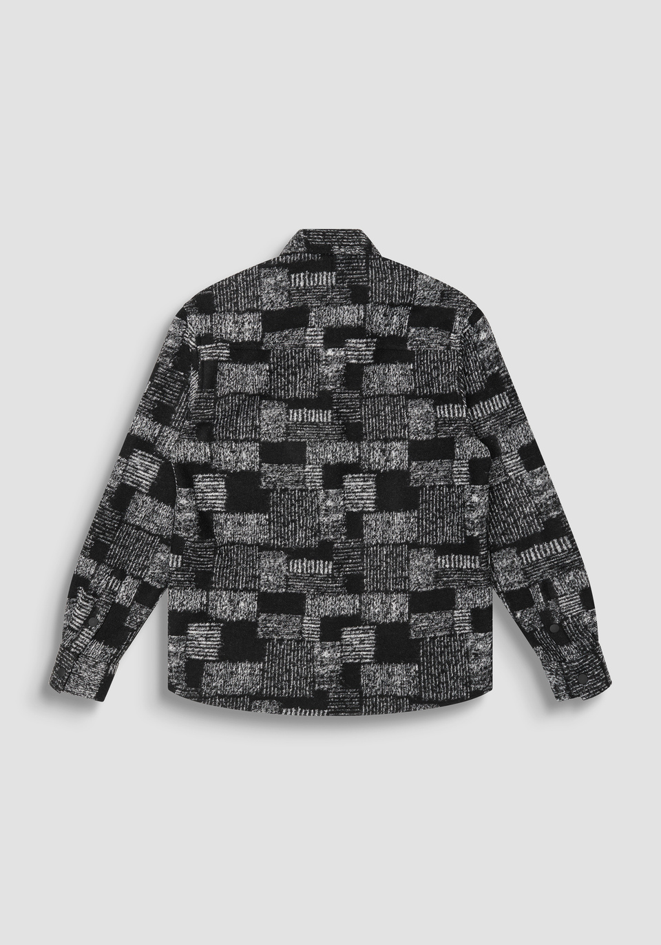 CAMISA REGULAR STRAIGHT FIT «MUNICH» MEZCLA DE LANA ESTAMPADO ABSTRACTO - Antony Morato Online Shop