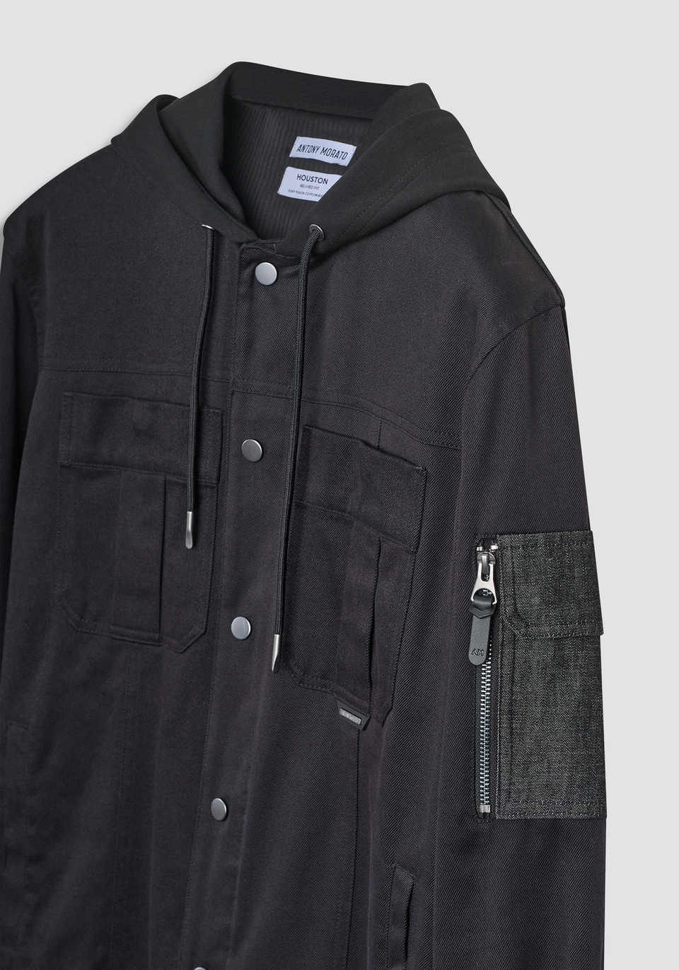 CHEMISE RELAXED FIT «HUDSON» AVEC CAPUCHE ET POCHES - Antony Morato Online Shop