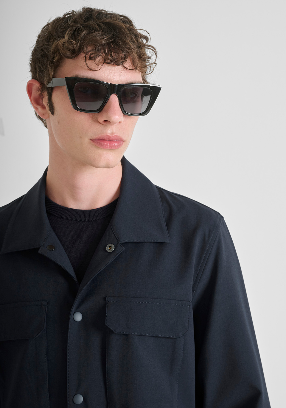 CHEMISE À COUPE RÉGULIÈRE EN VISCOSE EXTENSIBLE - Antony Morato Online Shop