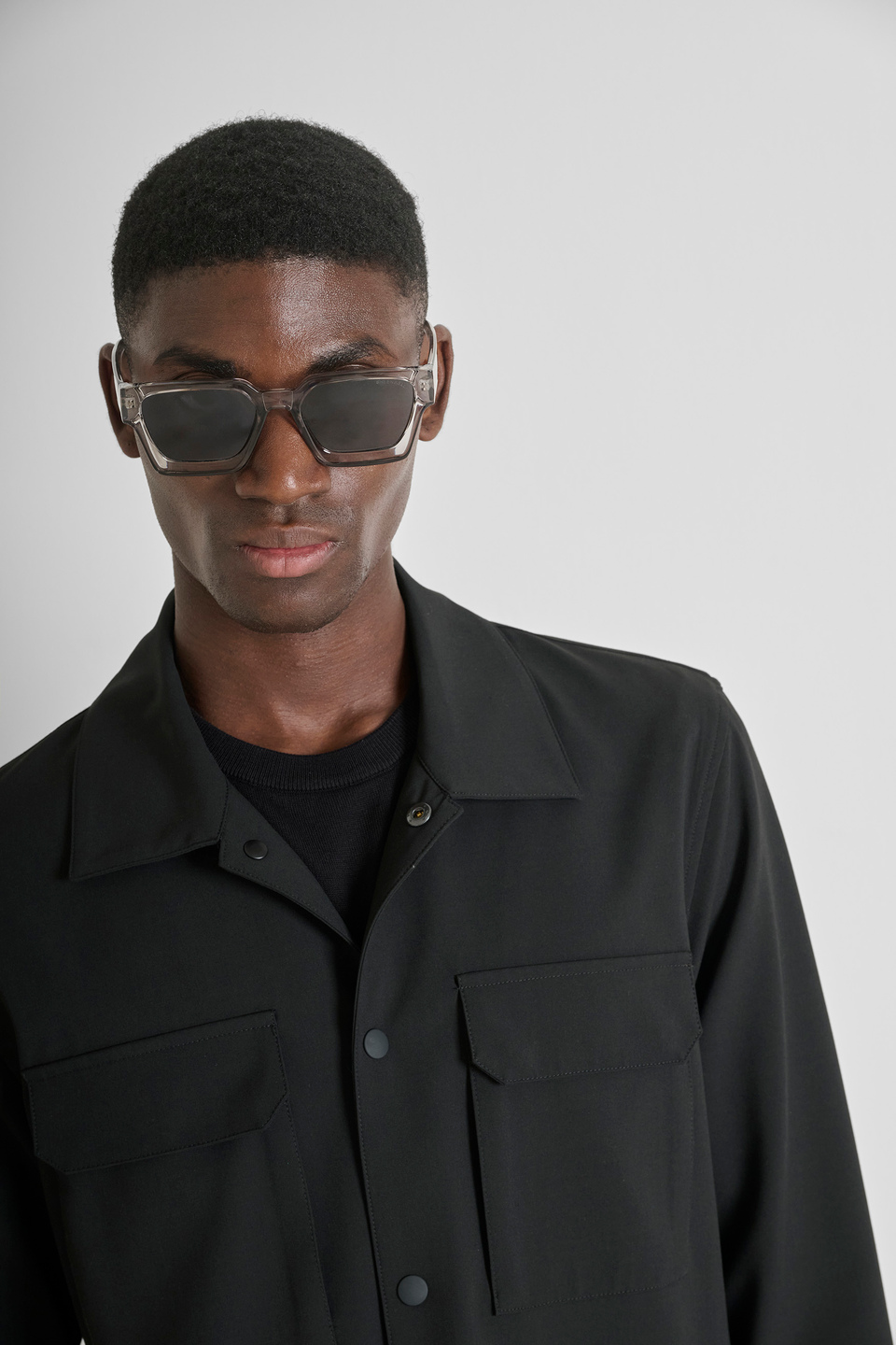 REGULAR FIT SHIRT IN STRETCH VISCOSE BLEND - Antony Morato Online Shop