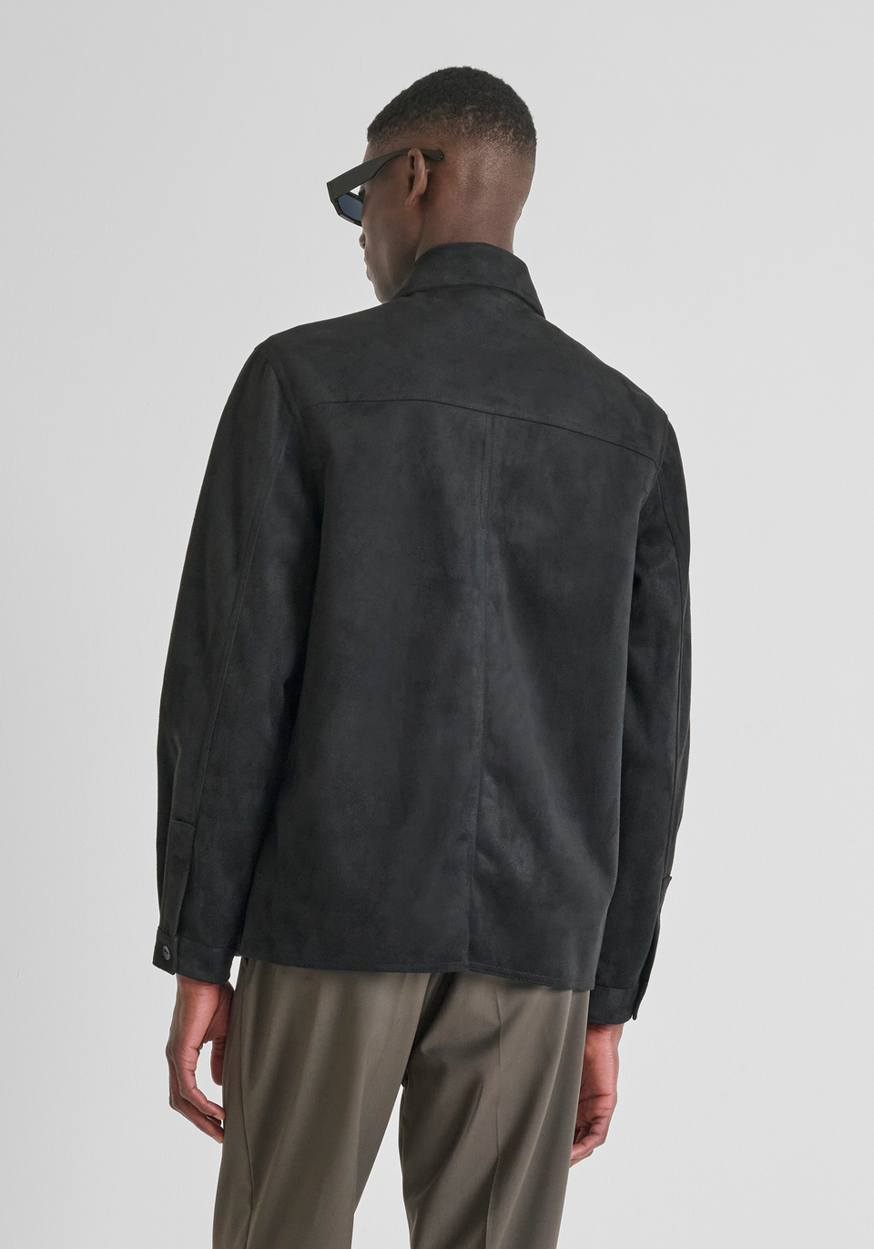 REGULAR FIT HEMD MIT WILDLEDER-EFFEKT - Antony Morato Online Shop