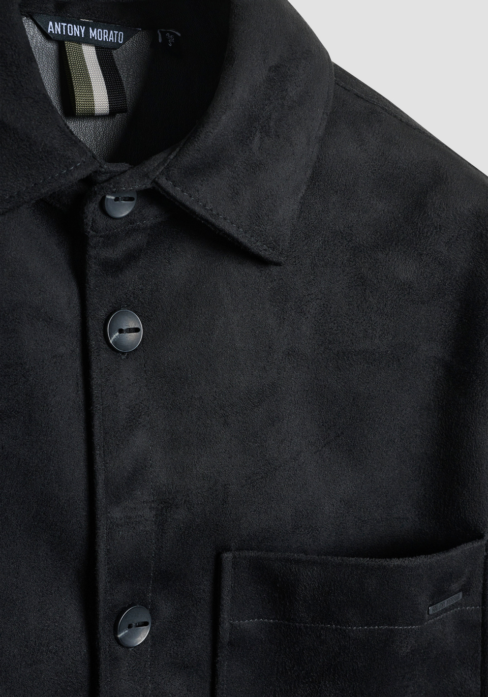 REGULAR FIT HEMD MIT WILDLEDER-EFFEKT - Antony Morato Online Shop