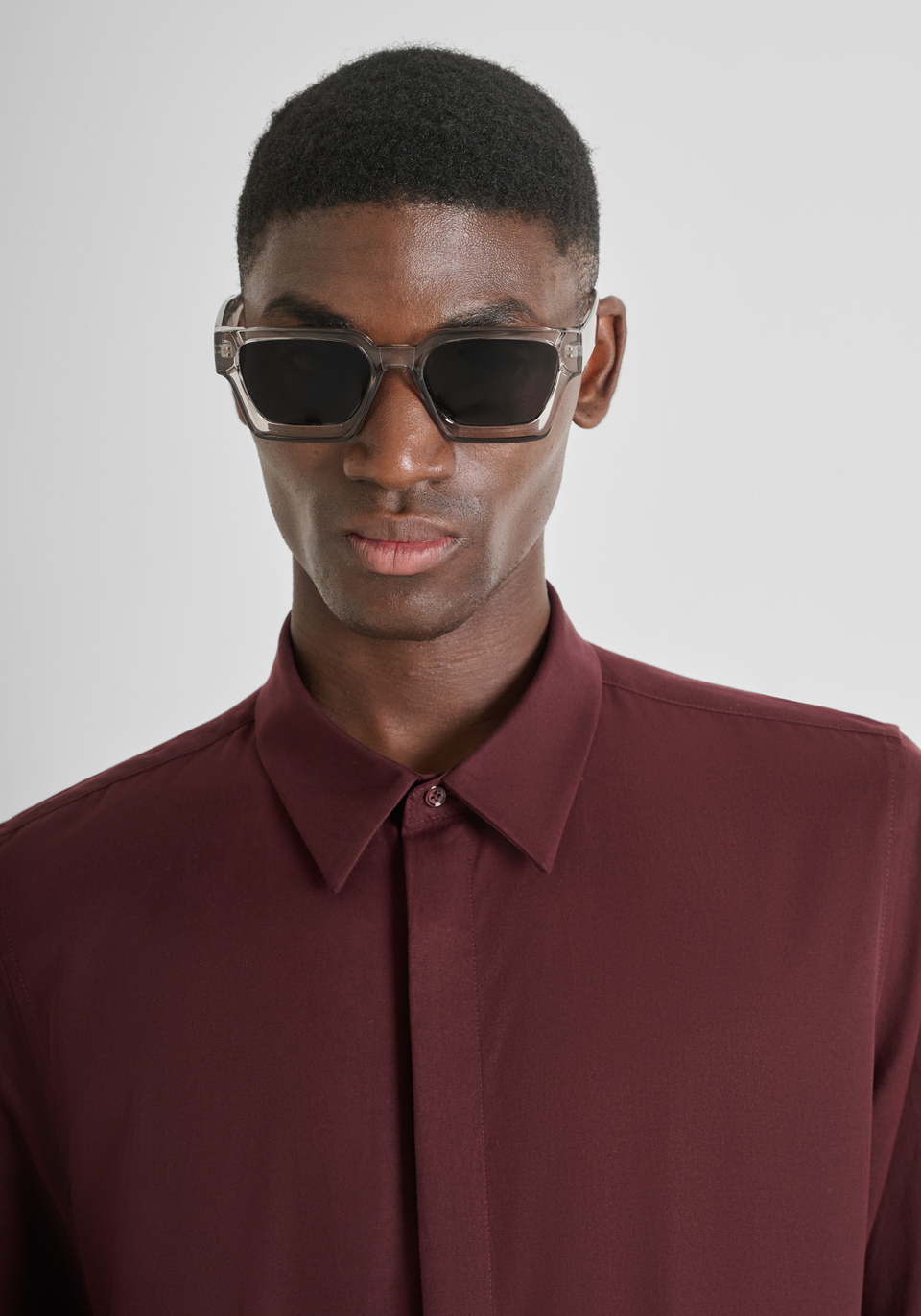 REGULAR FIT "DENVER" SHIRT IN LYOCELL AND COTTON BLEND - Antony Morato Online Shop