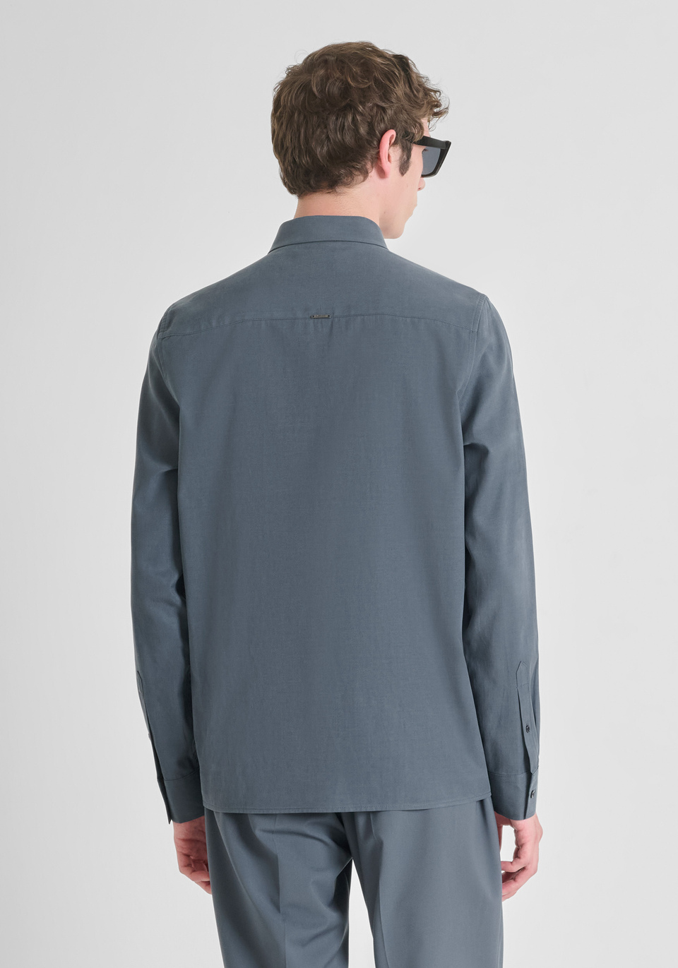 CHEMISE REGULAR FIT "DENVER" EN MÉLANGE LYOCELL ET COTON - Antony Morato Online Shop