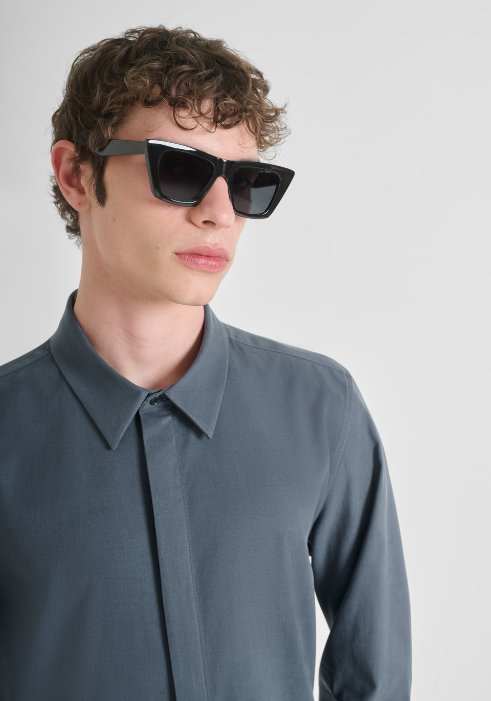 CHEMISE REGULAR FIT "DENVER" EN MÉLANGE LYOCELL ET COTON - Antony Morato Online Shop