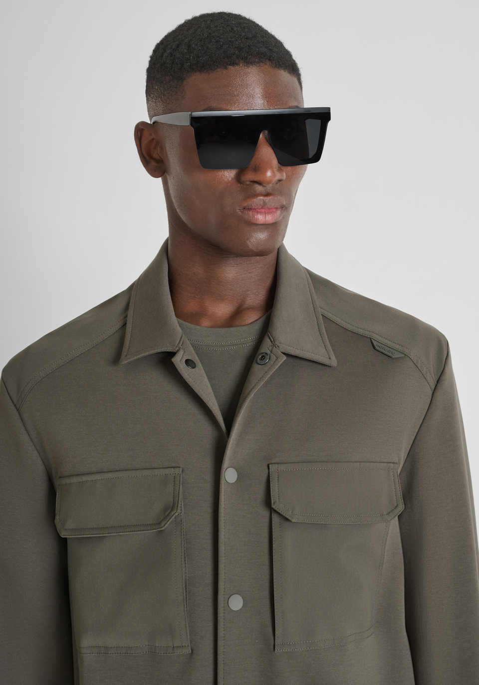 CAMICIA REGULAR FIT IN MISTO COTONE CON TESSUTO A CONTRASTO - Antony Morato Online Shop