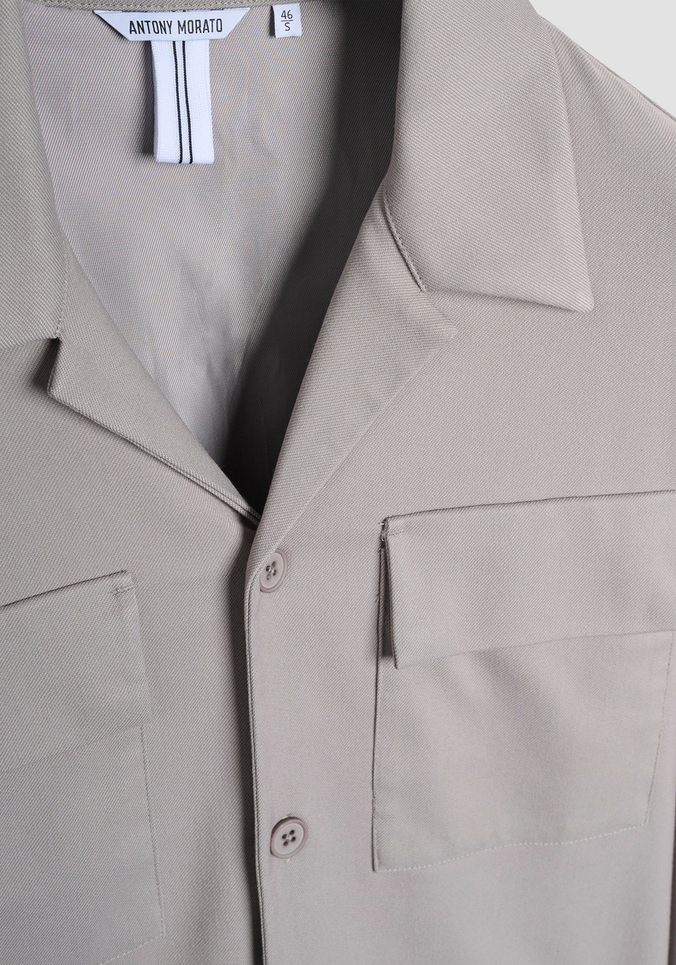 CAMICIA REGULAR FIT IN TWILL ELASTICIZZATO - Antony Morato Online Shop