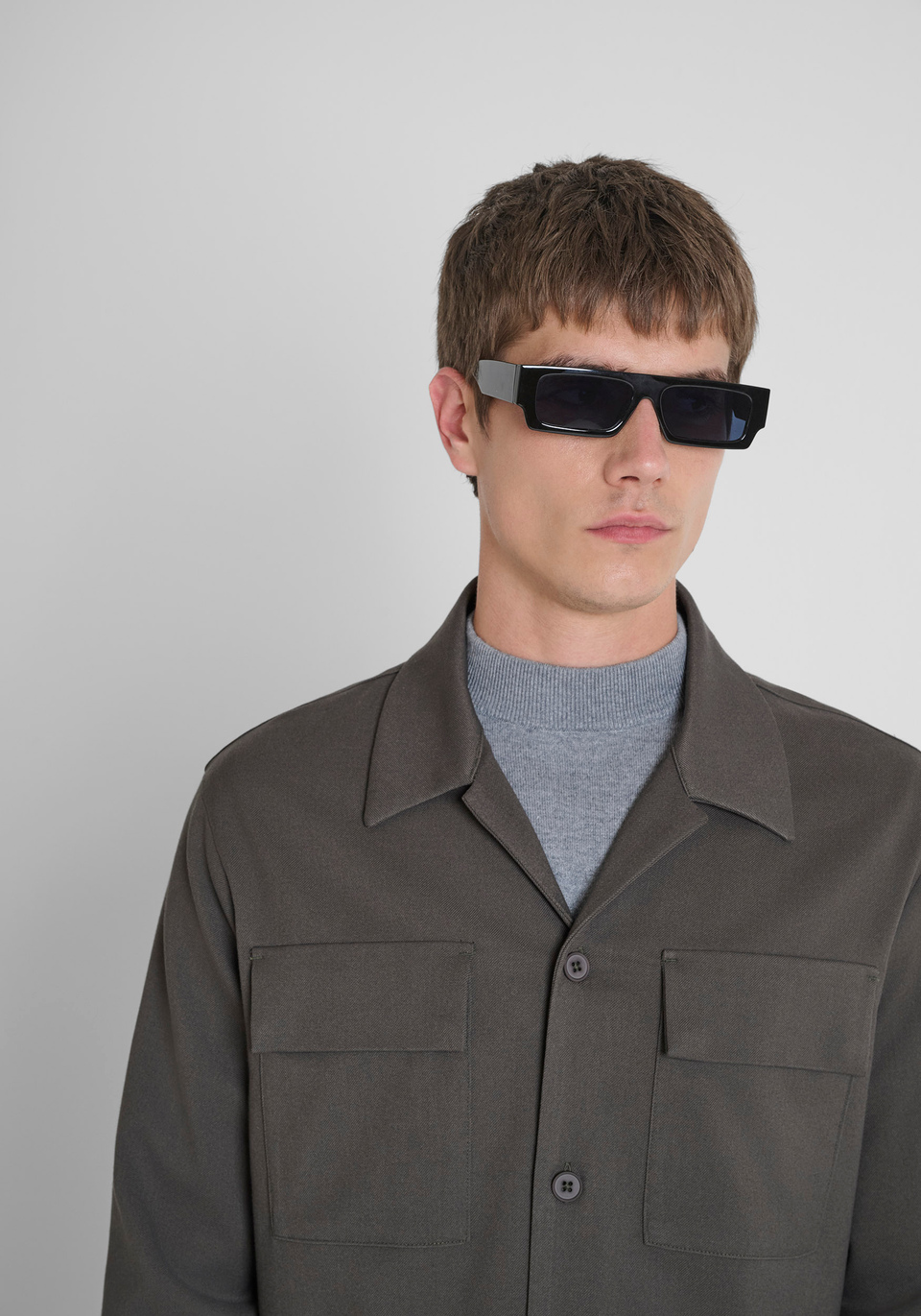 CAMICIA REGULAR FIT IN TWILL ELASTICIZZATO - Antony Morato Online Shop