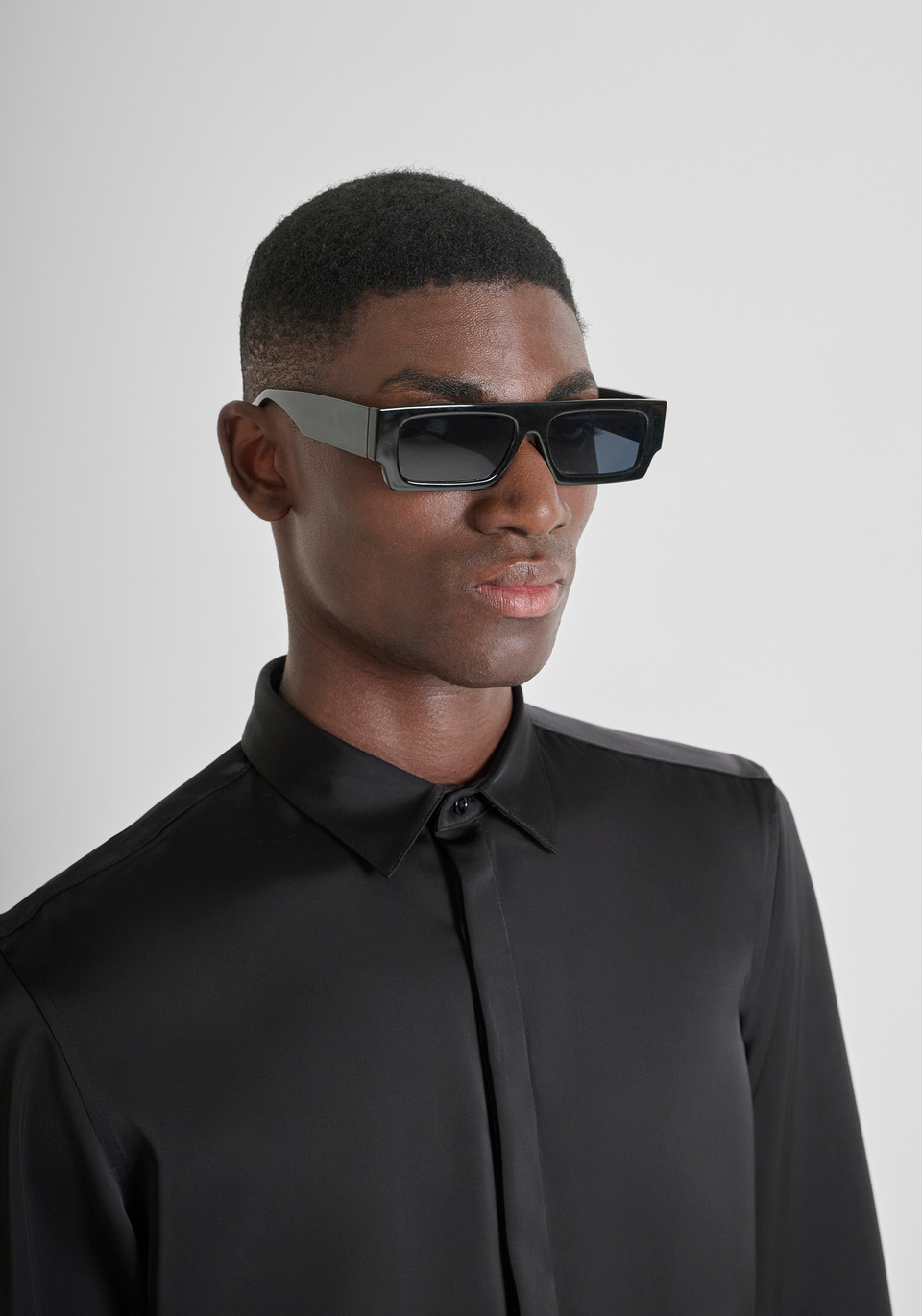 REGULAR FIT "LONDON" SHIRT IN SATEN FABRIC SOFT TOUCH - Antony Morato Online Shop