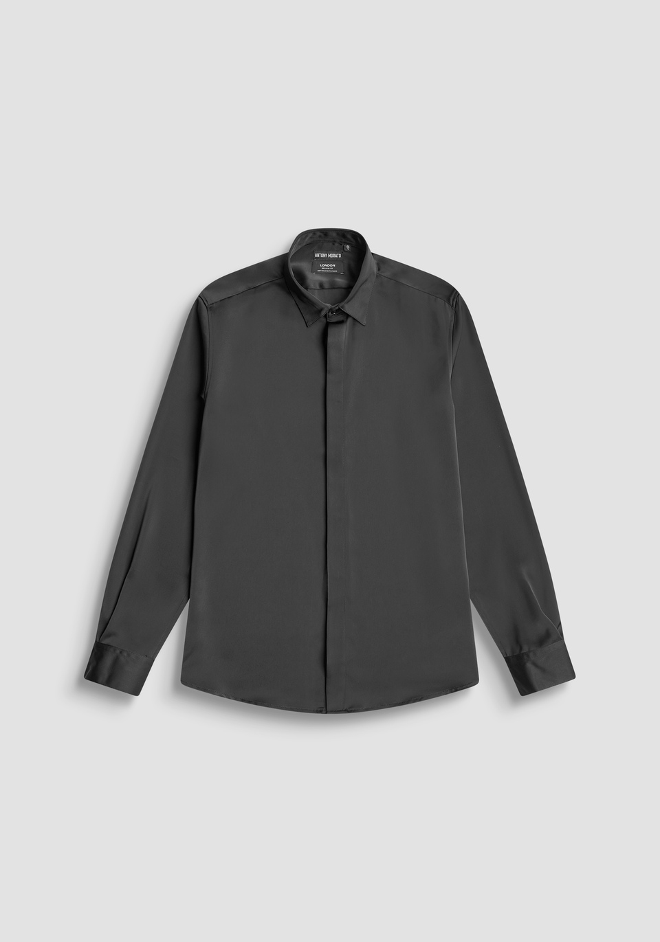 REGULAR FIT "LONDON" SHIRT IN SATEN FABRIC SOFT TOUCH - Antony Morato Online Shop