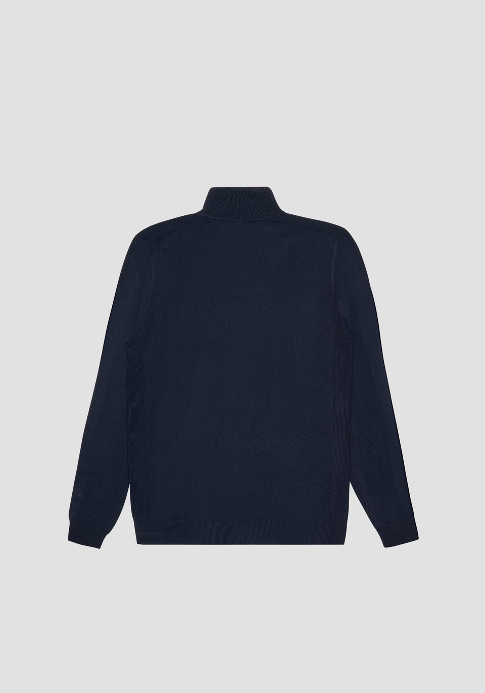 PULLOVER MIT REISSVERSCHLUSS SLIM FIT AUS VISKOSE-MISCHGEWEBE MIT GUMMIERTEM LOGO - Antony Morato Online Shop