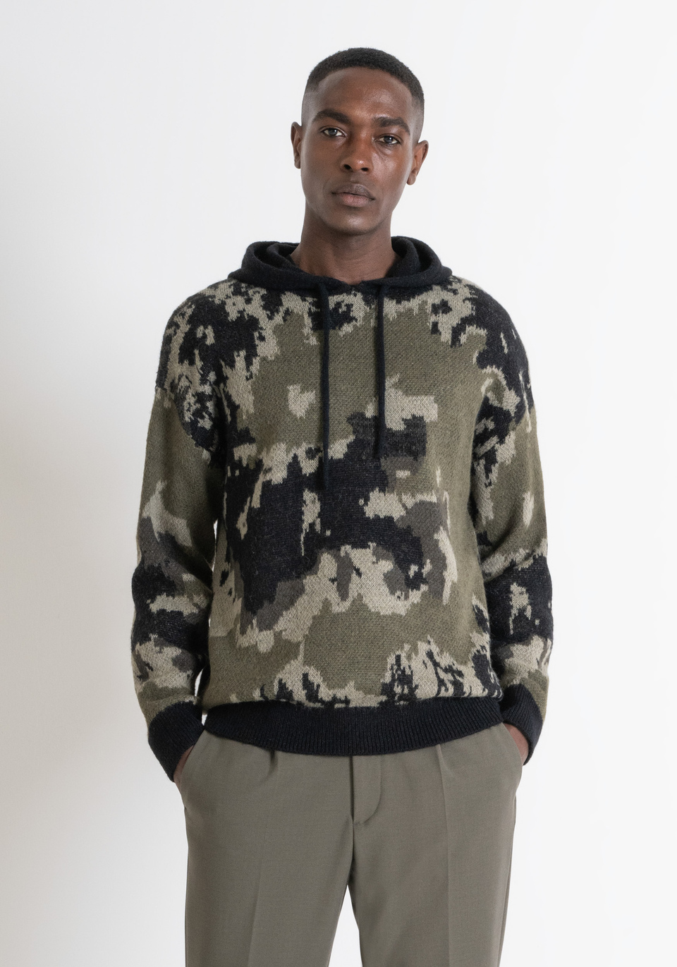 Cashmere camouflage sweater hot sale