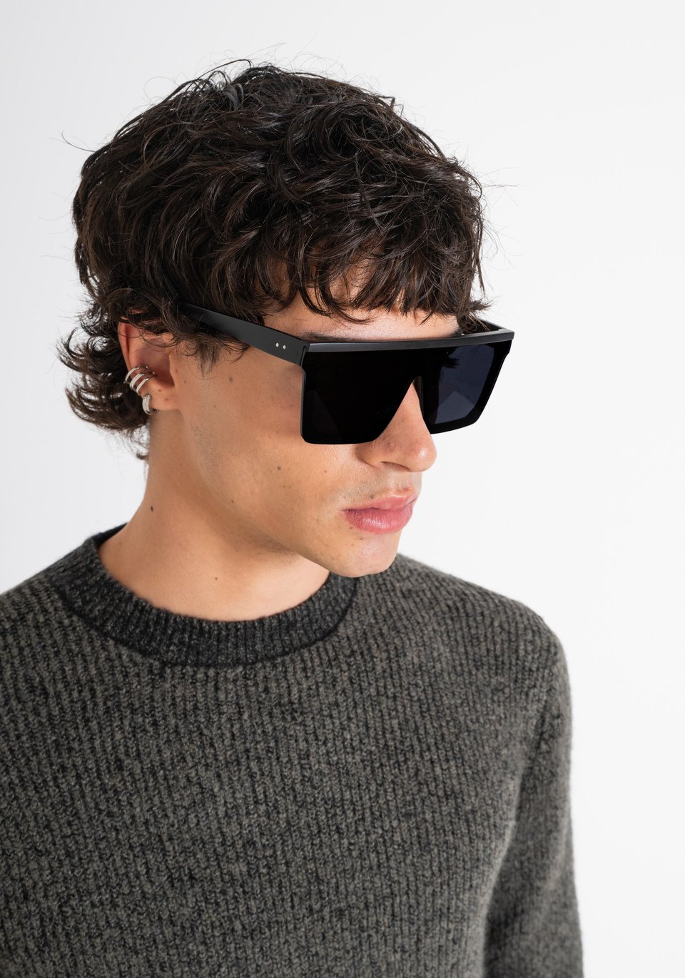 PULLOVER REGULAR FIT AUS BEARBEITETER MOHAIR-WOLLMISCHUNG - Antony Morato Online Shop