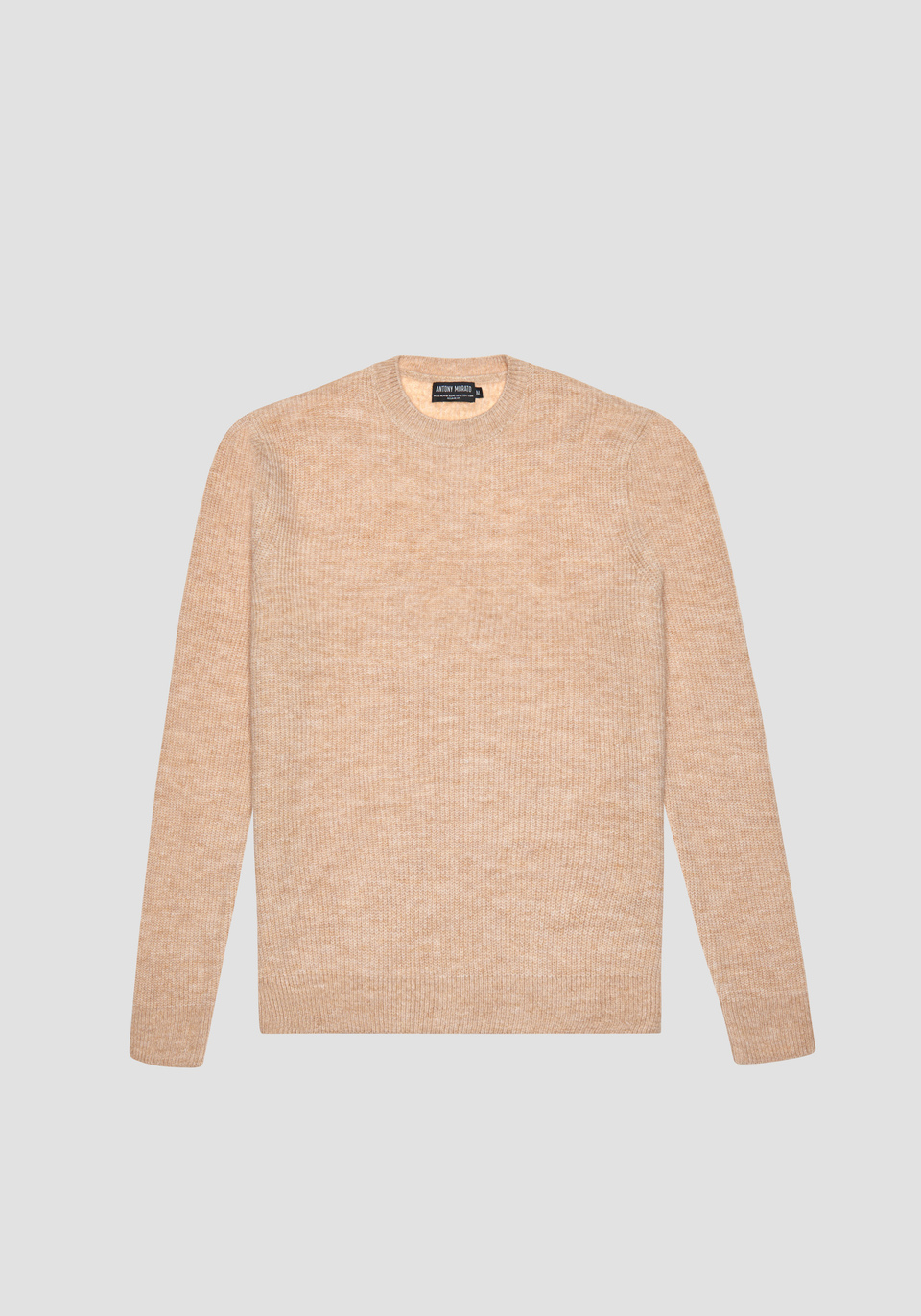 REGULAR FIT MELANGE-EFFECT WOOL BLEND JUMPER - Antony Morato Online Shop