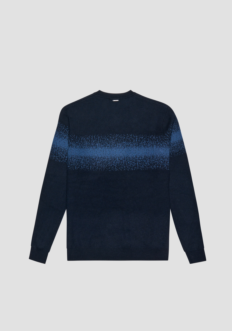 SUÉTER REGULAR FIT DE MEZCLA DE LANA MERINA CON BANDAS - Antony Morato Online Shop