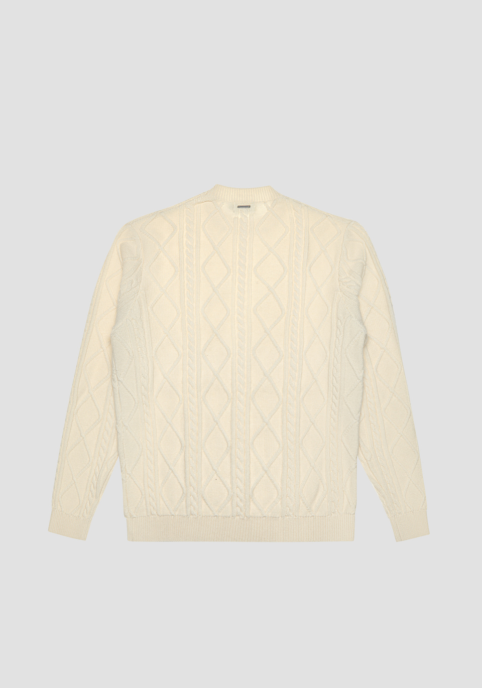 MAGLIONE REGULAR FIT IN MISTO LANA MERINO A TRECCE - Antony Morato Online Shop