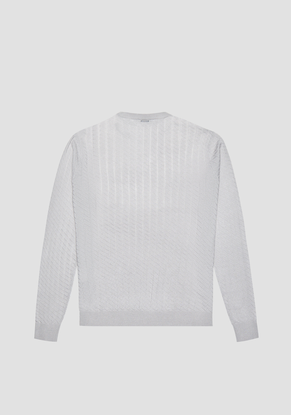 REGULAR FIT WOVEN SWEATER IN LIGHT WOOL BLEND - Antony Morato Online Shop