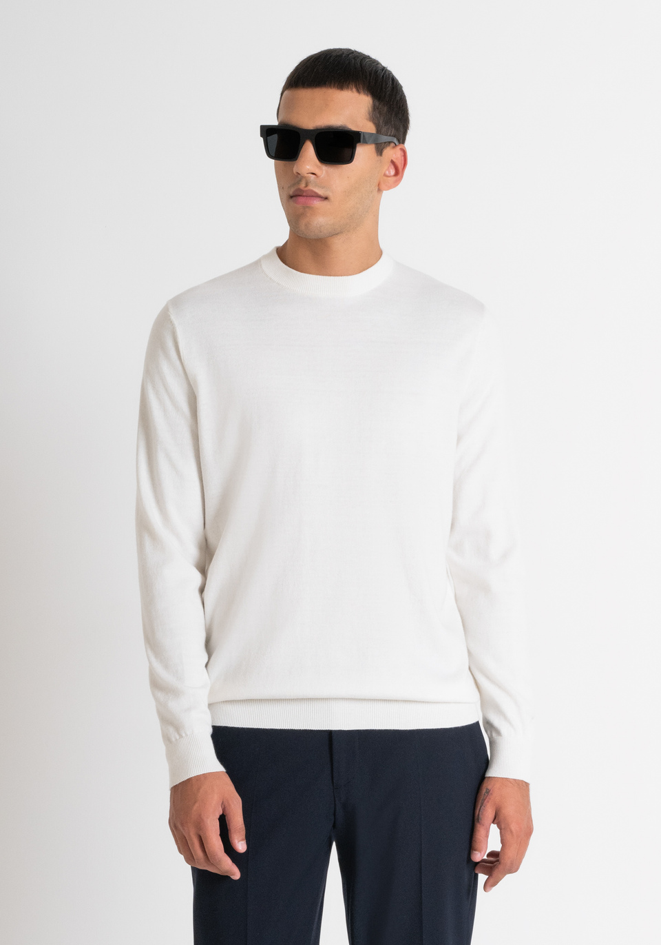 MAGLIONE REGULAR FIT IN MISTO CASHMERE Antony Morato