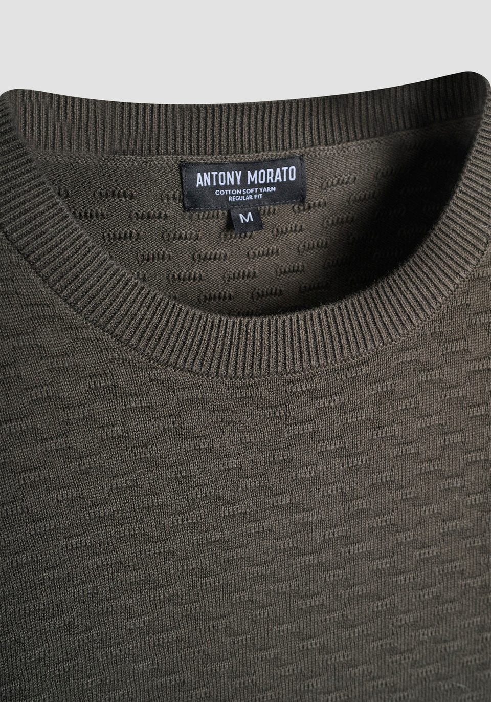 MAGLIA REGULAR FIT IN COTONE CON MOTIVO GEOMETRICO - Antony Morato Online Shop