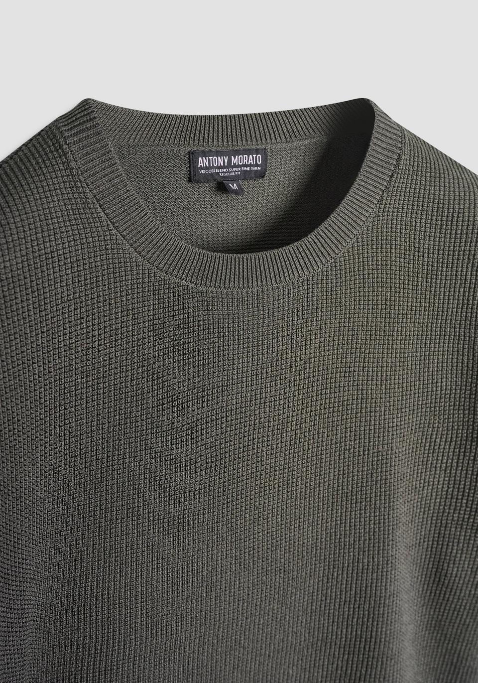 SHORT SLEEVE REGULAR FIT SUPER FINE VISCOSE BLEND JERSEY - Antony Morato Online Shop